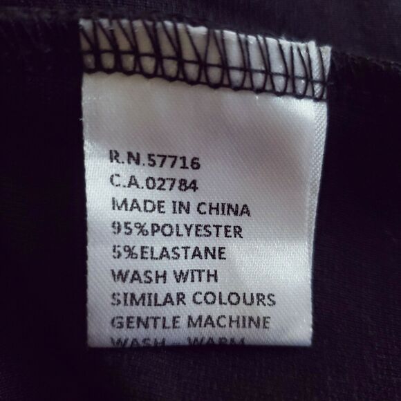 PAPILLON cowl neck belted black short tab sleeve box pleat dress Size Medium NEW - Picture 5 of 7